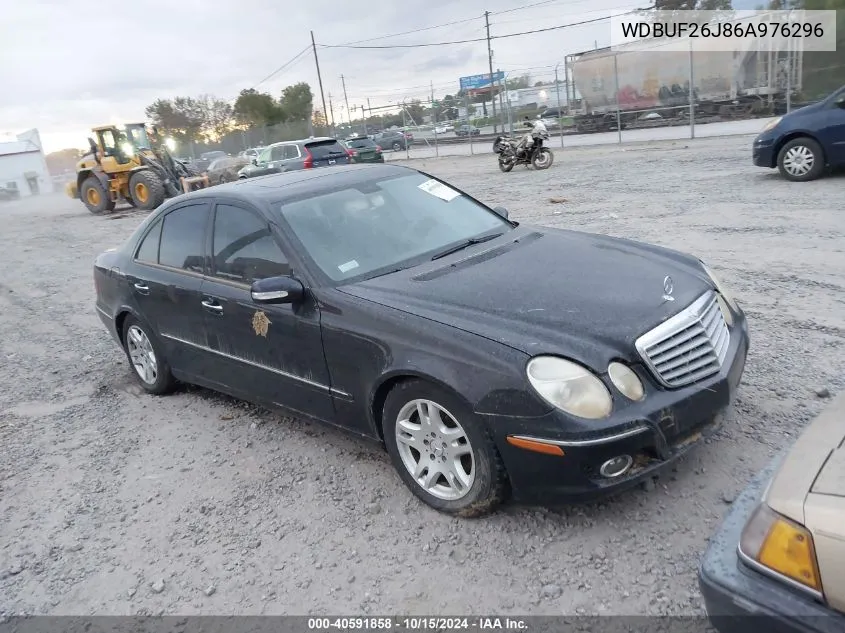 2006 Mercedes-Benz E 320 Cdi VIN: WDBUF26J86A976296 Lot: 40591858