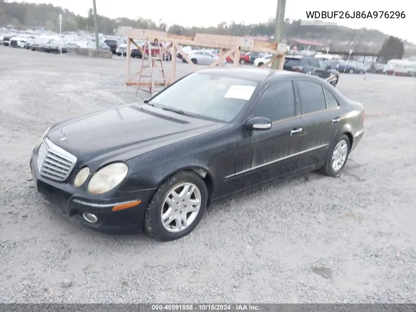 2006 Mercedes-Benz E 320 Cdi VIN: WDBUF26J86A976296 Lot: 40591858