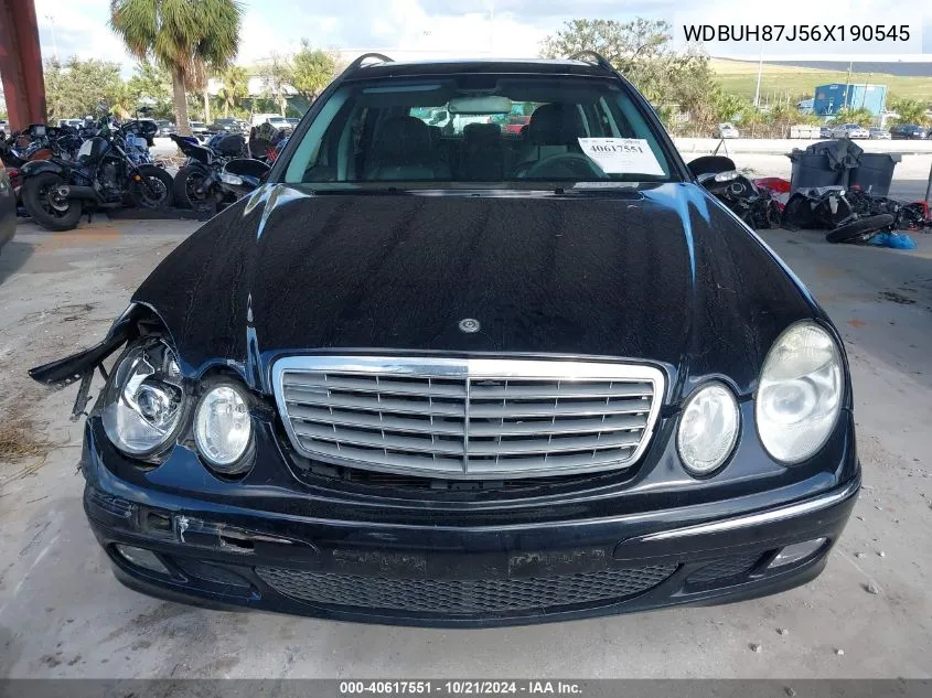 2006 Mercedes-Benz E 350 4Matic VIN: WDBUH87J56X190545 Lot: 40617551