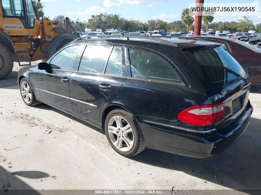 2006 Mercedes-Benz E 350 4Matic VIN: WDBUH87J56X190545 Lot: 40617551