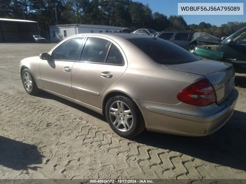 2006 Mercedes-Benz E 350 VIN: WDBUF56J56A795089 Lot: 40624172