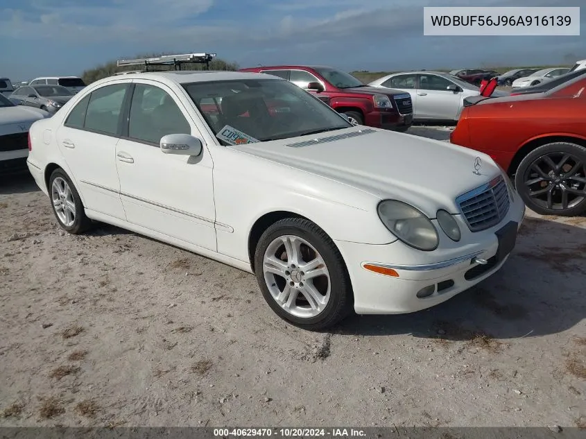 2006 Mercedes-Benz E 350 VIN: WDBUF56J96A916139 Lot: 40629470