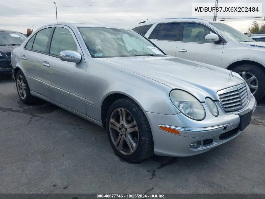 2006 Mercedes-Benz E 350 4Matic VIN: WDBUF87JX6X202484 Lot: 40677746