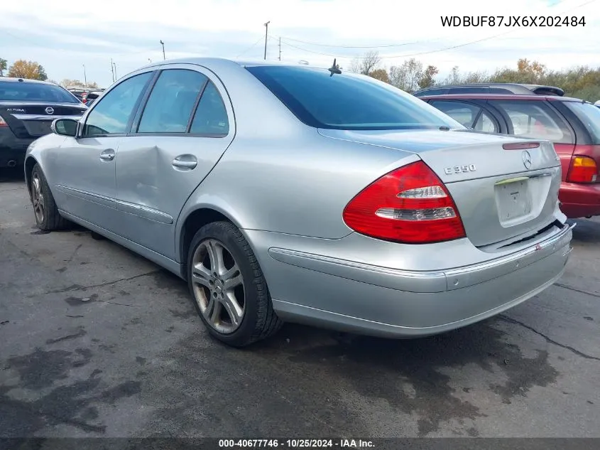 2006 Mercedes-Benz E 350 4Matic VIN: WDBUF87JX6X202484 Lot: 40677746