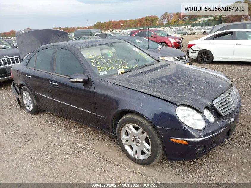 2006 Mercedes-Benz E 350 VIN: WDBUF56J56A854223 Lot: 40704882