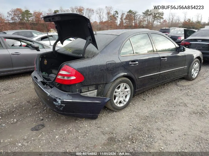 2006 Mercedes-Benz E 350 VIN: WDBUF56J56A854223 Lot: 40704882