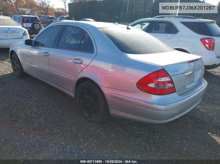 2006 Mercedes-Benz E 350 4Matic VIN: WDBUF87J36X201287 Lot: 40711650