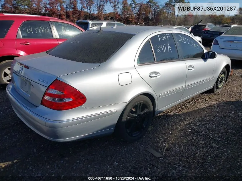 2006 Mercedes-Benz E 350 4Matic VIN: WDBUF87J36X201287 Lot: 40711650