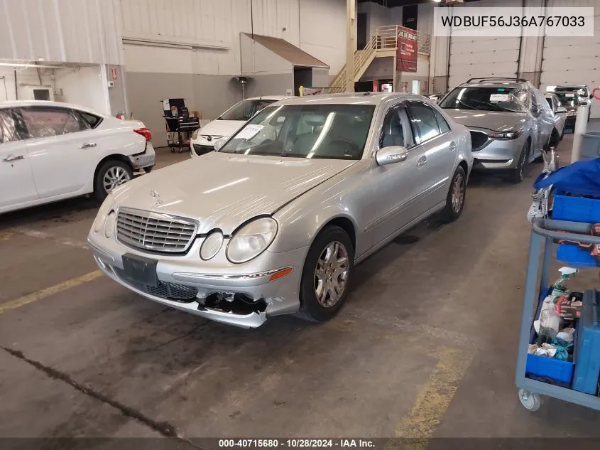 2006 Mercedes-Benz E 350 VIN: WDBUF56J36A767033 Lot: 40715680