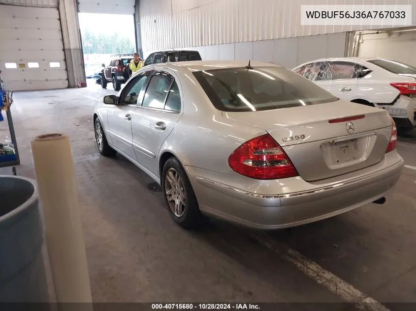 2006 Mercedes-Benz E 350 VIN: WDBUF56J36A767033 Lot: 40715680