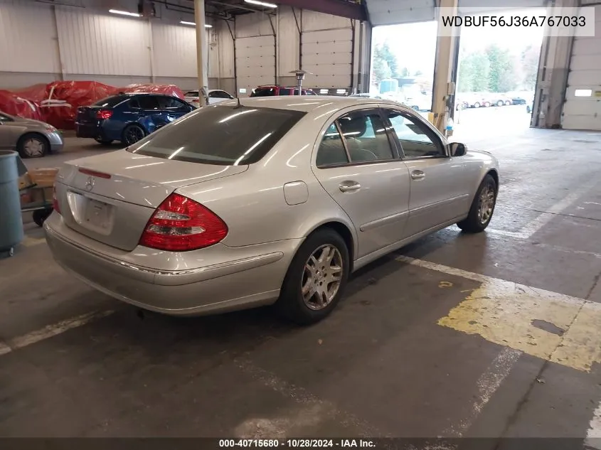 2006 Mercedes-Benz E 350 VIN: WDBUF56J36A767033 Lot: 40715680