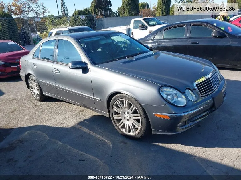 2006 Mercedes-Benz E 350 VIN: WDBUF56J06A963236 Lot: 40715722