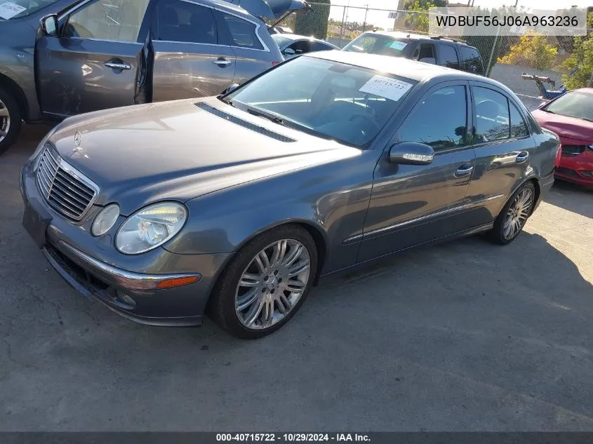 2006 Mercedes-Benz E 350 VIN: WDBUF56J06A963236 Lot: 40715722