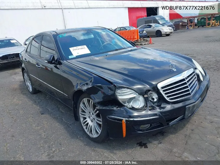 2007 Mercedes-Benz E 350 4Matic VIN: WDBUF87X77X221676 Lot: 39945002