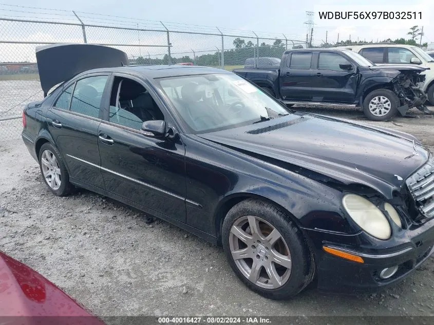 2007 Mercedes-Benz E 350 VIN: WDBUF56X97B032511 Lot: 40016427