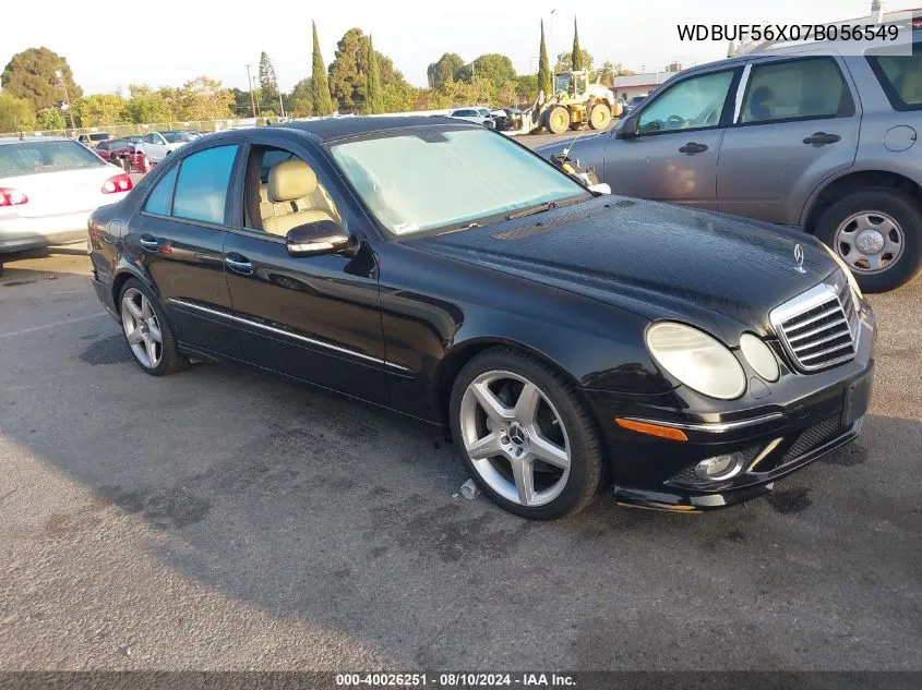 2007 Mercedes-Benz E 350 VIN: WDBUF56X07B056549 Lot: 40026251