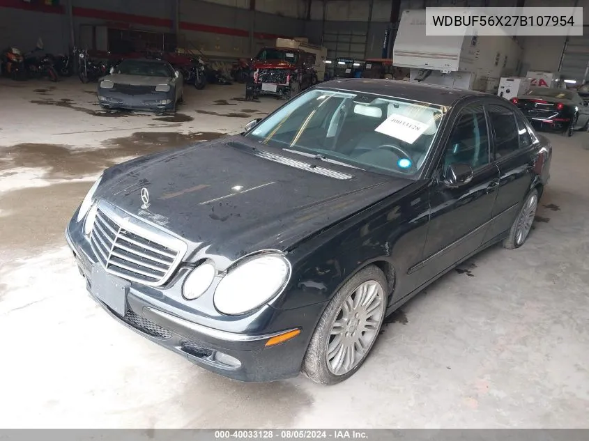 2007 Mercedes-Benz E 350 VIN: WDBUF56X27B107954 Lot: 40033128