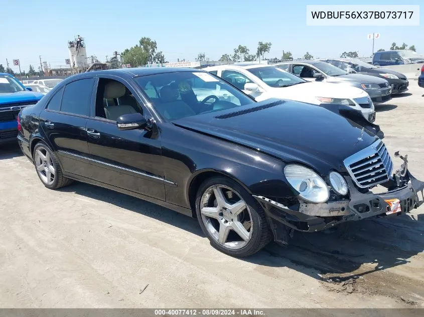 2007 Mercedes-Benz E 350 VIN: WDBUF56X37B073717 Lot: 40077412