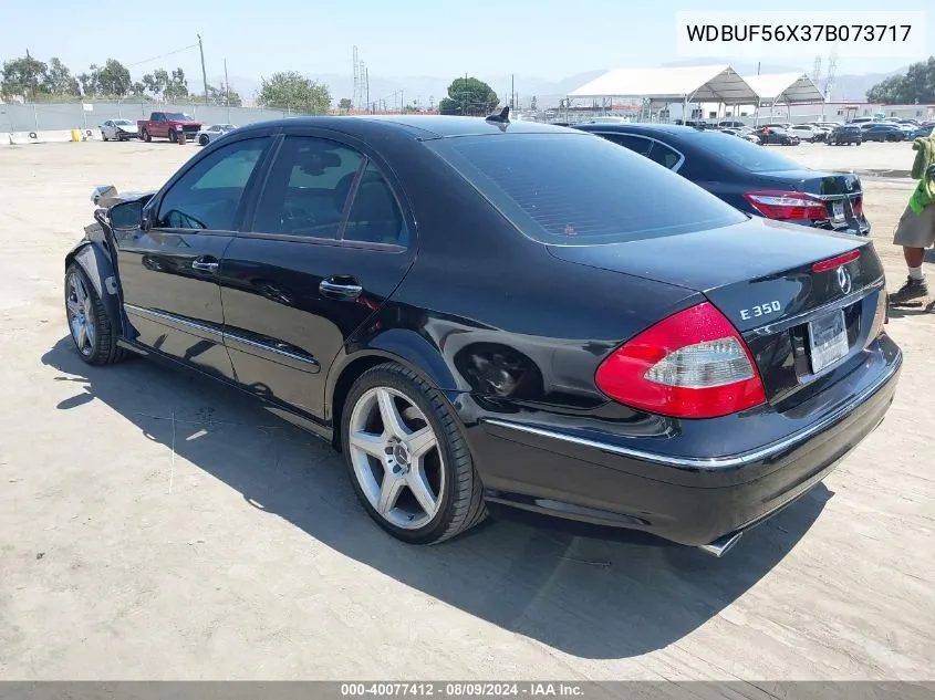 2007 Mercedes-Benz E 350 VIN: WDBUF56X37B073717 Lot: 40077412