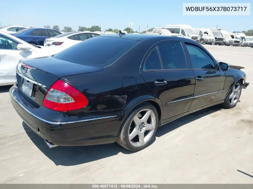 2007 Mercedes-Benz E 350 VIN: WDBUF56X37B073717 Lot: 40077412