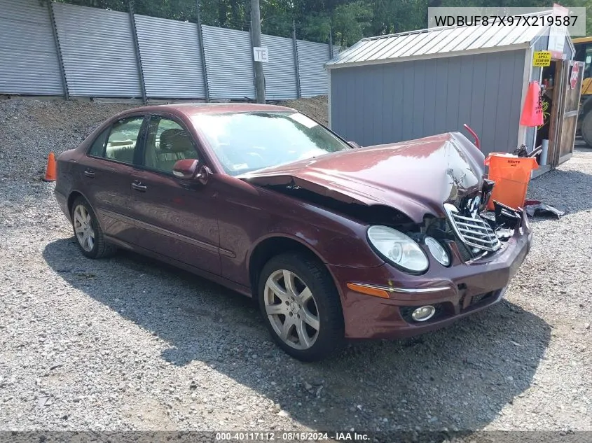 2007 Mercedes-Benz E 350 4Matic VIN: WDBUF87X97X219587 Lot: 40117112