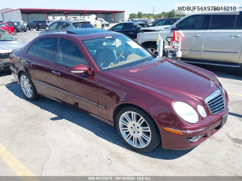 2007 Mercedes-Benz E 350 VIN: WDBUF56X97B015210 Lot: 40132475