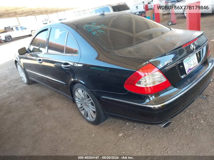 2007 Mercedes-Benz E 350 VIN: WDBUF56X77B179846 Lot: 40254167