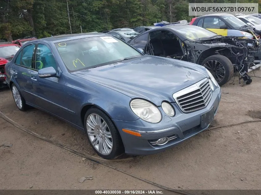 2007 Mercedes-Benz E 350 VIN: WDBUF56X27B109767 Lot: 40330038