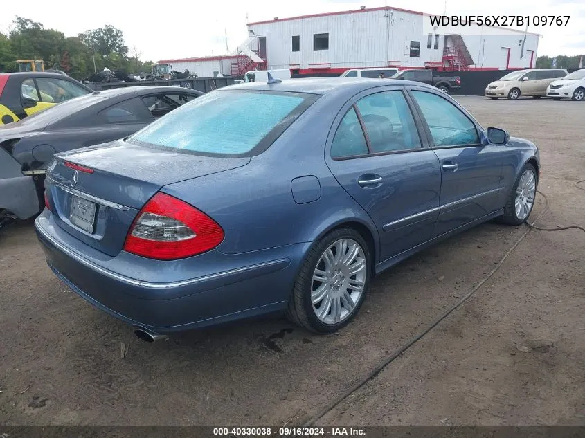 2007 Mercedes-Benz E 350 VIN: WDBUF56X27B109767 Lot: 40330038