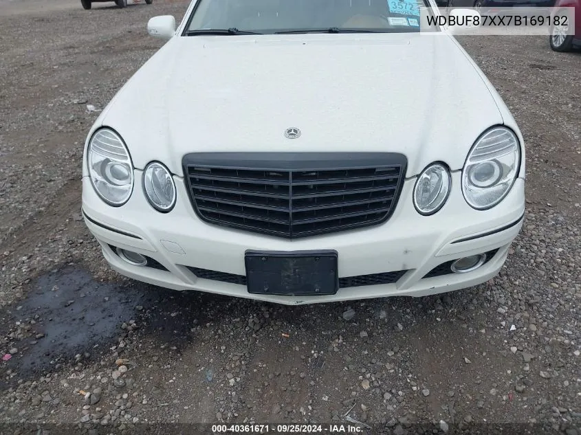 2007 Mercedes-Benz E 350 4Matic VIN: WDBUF87XX7B169182 Lot: 40361671