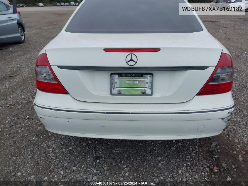 2007 Mercedes-Benz E 350 4Matic VIN: WDBUF87XX7B169182 Lot: 40361671