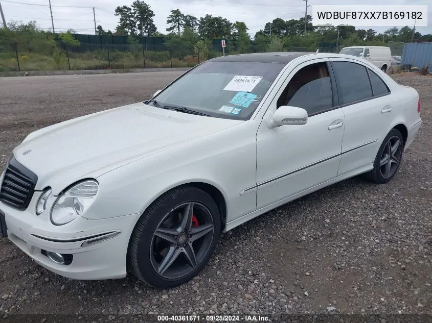 2007 Mercedes-Benz E 350 4Matic VIN: WDBUF87XX7B169182 Lot: 40361671