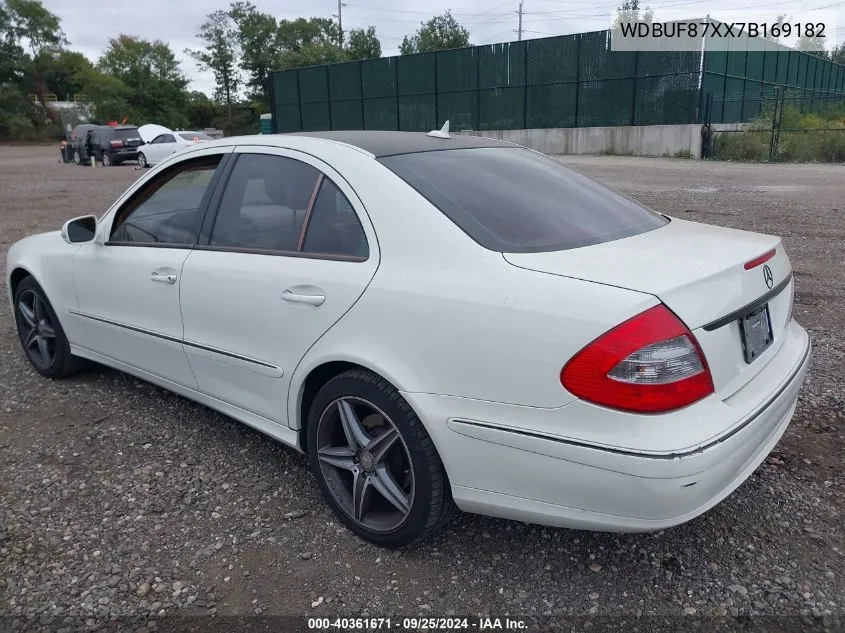 2007 Mercedes-Benz E 350 4Matic VIN: WDBUF87XX7B169182 Lot: 40361671