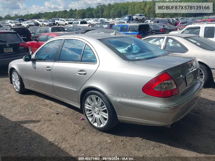 2007 Mercedes-Benz E 350 4Matic VIN: WDBUF87X57B139166 Lot: 40371463