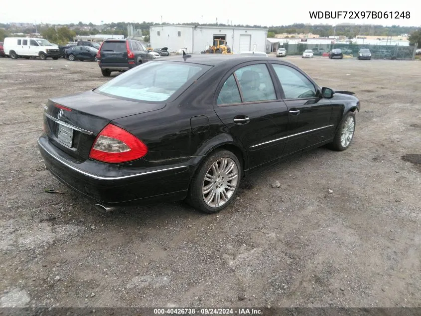 2007 Mercedes-Benz E 550 VIN: WDBUF72X97B061248 Lot: 40426738