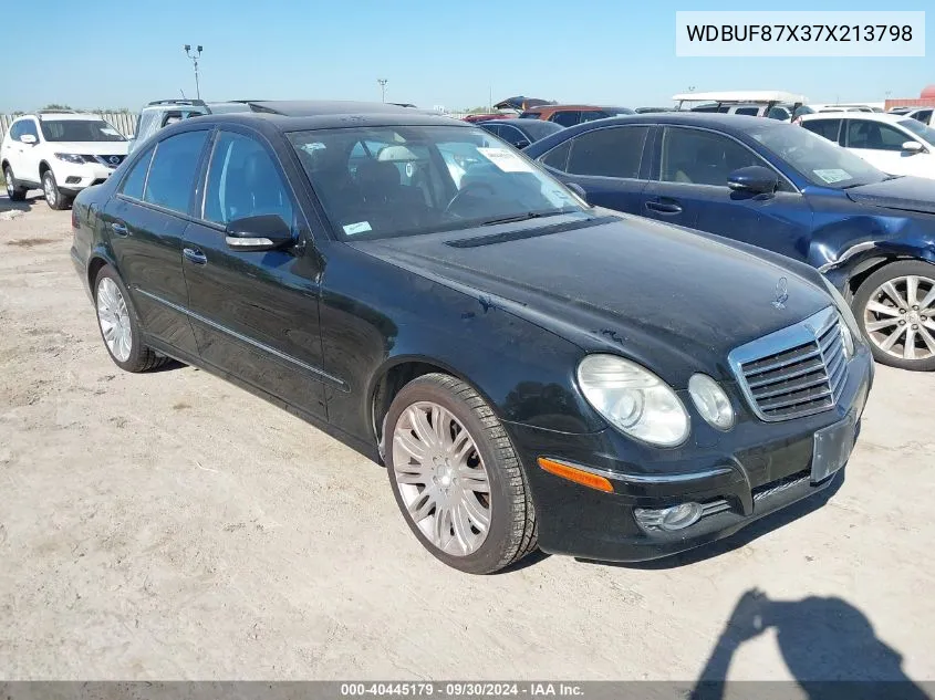 2007 Mercedes-Benz E 350 350 4Matic VIN: WDBUF87X37X213798 Lot: 40445179