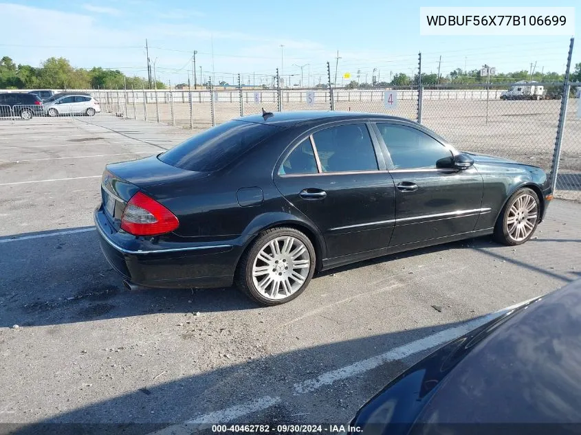 2007 Mercedes-Benz E 350 VIN: WDBUF56X77B106699 Lot: 40462782