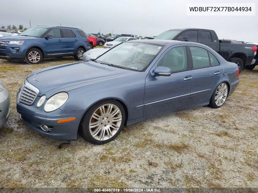 2007 Mercedes-Benz E 550 VIN: WDBUF72X77B044934 Lot: 40497019