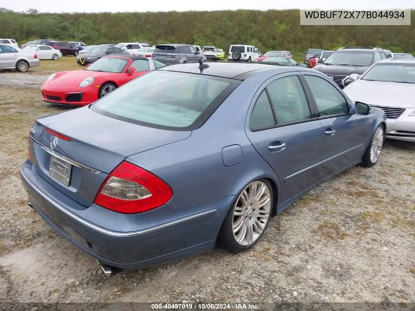 2007 Mercedes-Benz E 550 VIN: WDBUF72X77B044934 Lot: 40497019