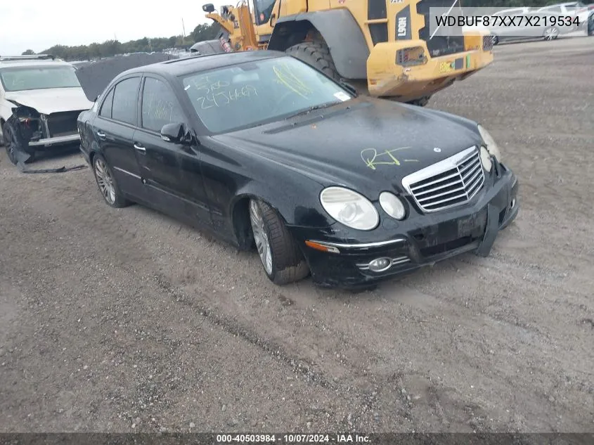 2007 Mercedes-Benz E 350 4Matic VIN: WDBUF87XX7X219534 Lot: 40503984