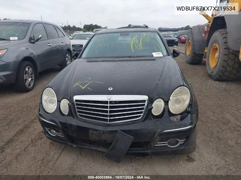 2007 Mercedes-Benz E 350 4Matic VIN: WDBUF87XX7X219534 Lot: 40503984