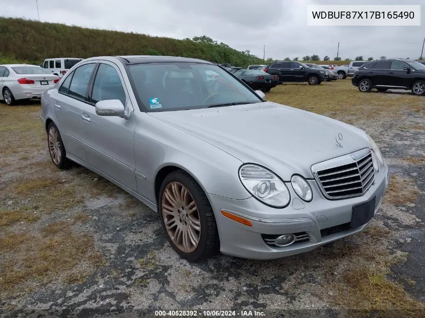 2007 Mercedes-Benz E 350 4Matic VIN: WDBUF87X17B165490 Lot: 40528392