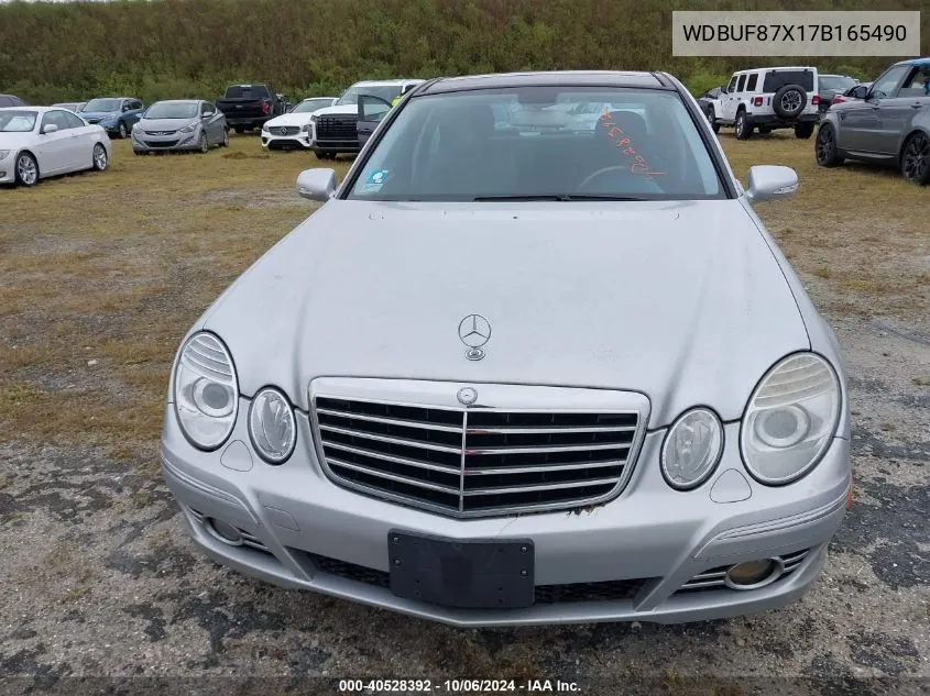 2007 Mercedes-Benz E 350 4Matic VIN: WDBUF87X17B165490 Lot: 40528392