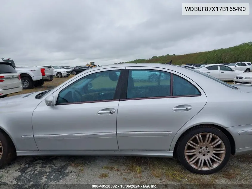 2007 Mercedes-Benz E 350 4Matic VIN: WDBUF87X17B165490 Lot: 40528392