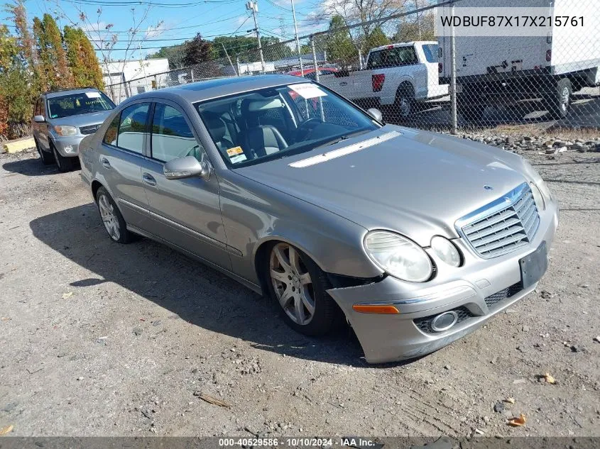 2007 Mercedes-Benz E 350 4Matic VIN: WDBUF87X17X215761 Lot: 40529586