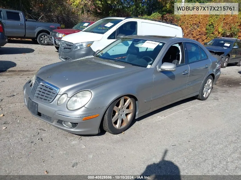 2007 Mercedes-Benz E 350 4Matic VIN: WDBUF87X17X215761 Lot: 40529586