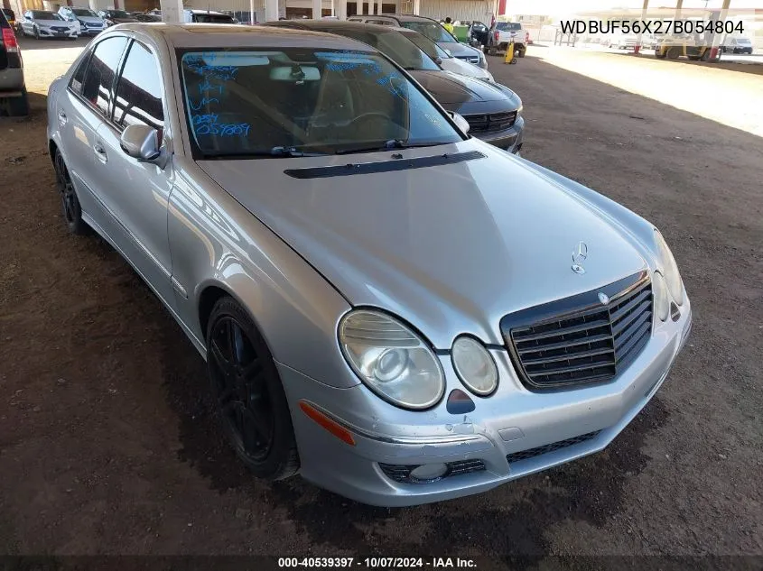 2007 Mercedes-Benz E 350 VIN: WDBUF56X27B054804 Lot: 40539397