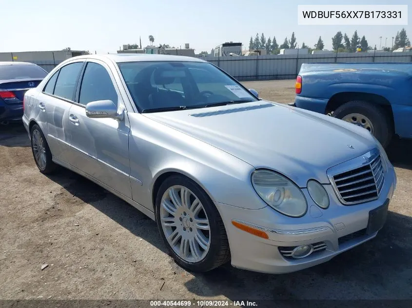 2007 Mercedes-Benz E 350 VIN: WDBUF56XX7B173331 Lot: 40544699