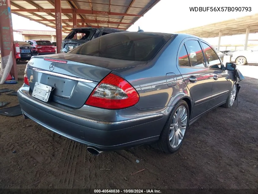 2007 Mercedes-Benz E 350 VIN: WDBUF56X57B090793 Lot: 40548838