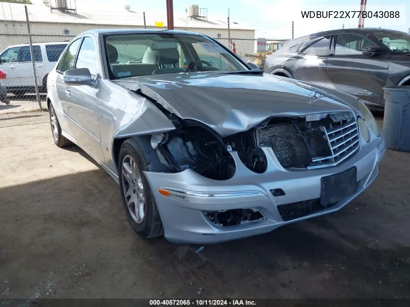 2007 Mercedes-Benz E 320 Cdi VIN: WDBUF22X77B043088 Lot: 40572065